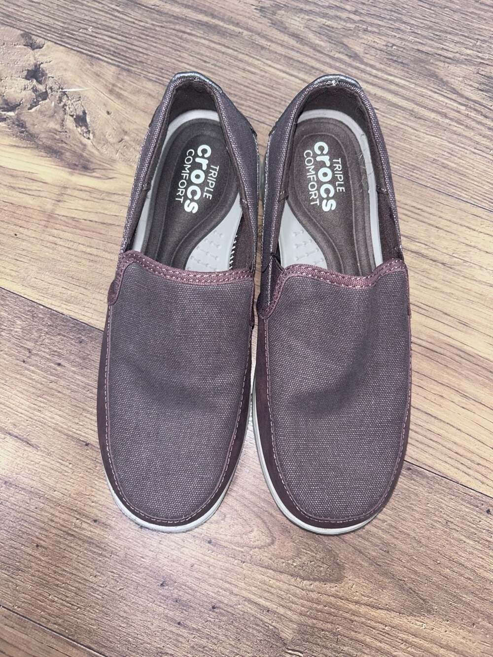 Crocs Mens Walu Espresso Cobblestone Loafer